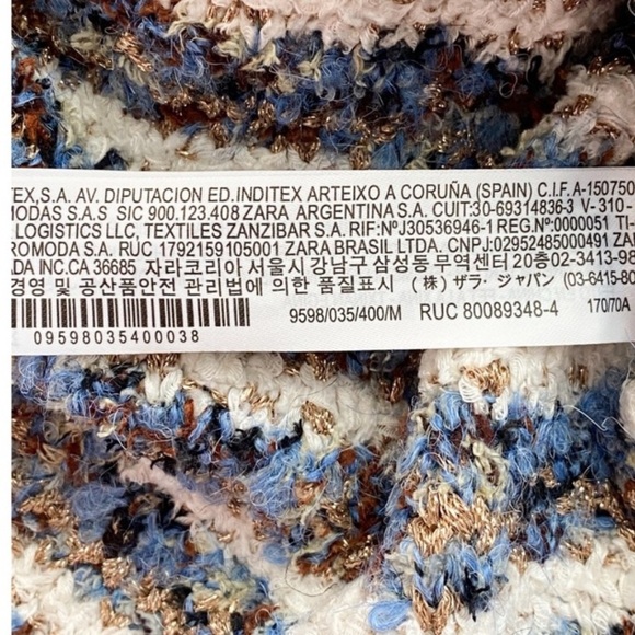 Zara Tweed Chunky Knit Mini Skirt - Picture 7 of 7